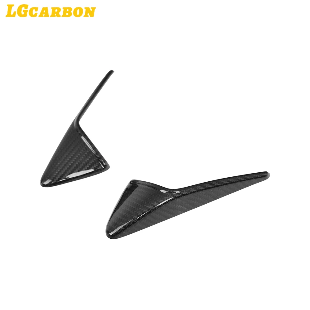 LGcarbon For Tesla Model X Side Camera Protection Cover Carbon Fiber Fender Trim Cover Car Modification Accessories