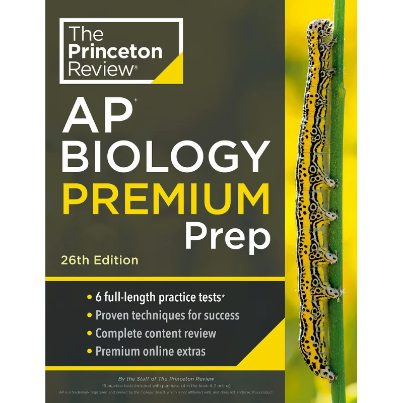 

Обзор Princeton AP Биология Premium Prep 2024 6 Практические испытания Полный обзор содержания Стратегии Техники 9780593517017
