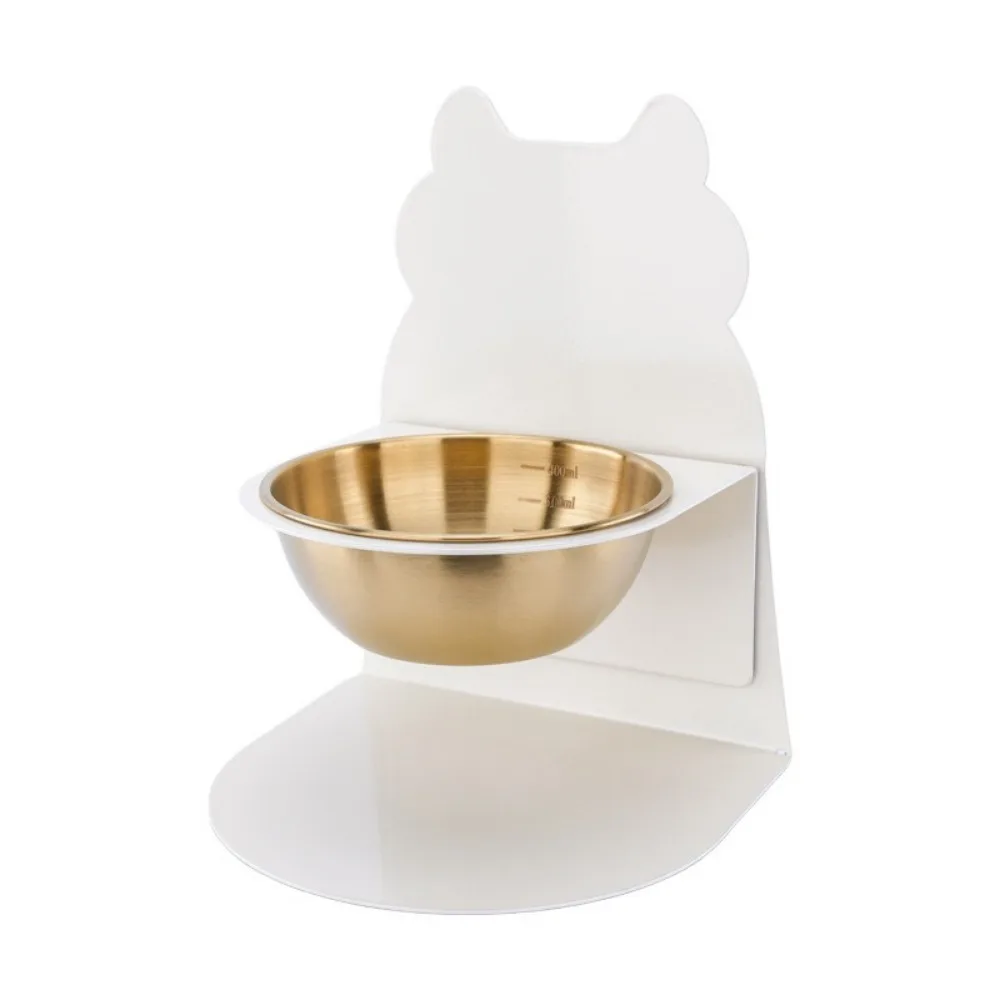 

Detachable Adjustable Food Feeder Anti-Tip Protects Cervical Elevated Cat Water Bowl with Magnetic Stand Stable