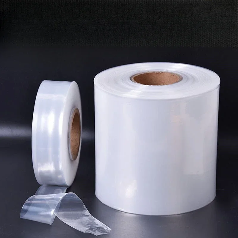 

4-10cm Width PE Narrow Strip Coiled Material Bag 200 Meter High-pressure Transparent Cylinder Film Thickened Plastic Pipe Bags