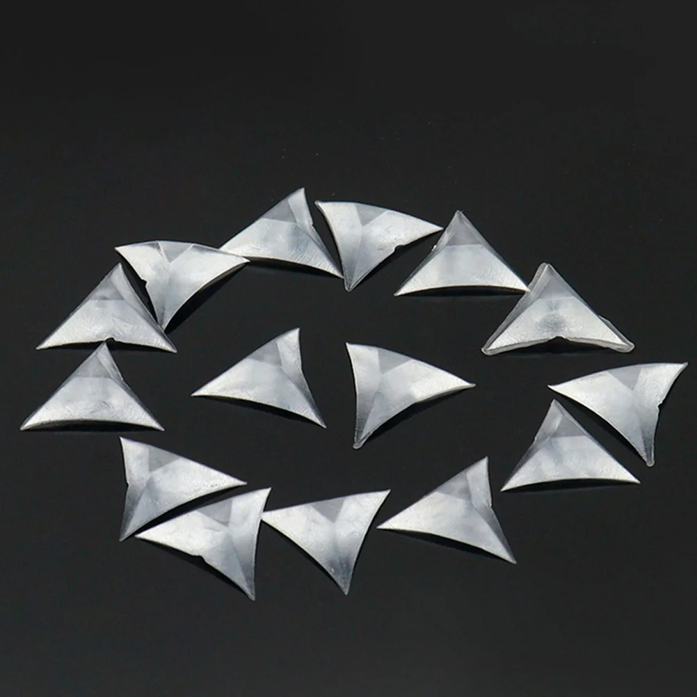 

400Pcs Stair Corner Dust Guards Triangle Dust Corners for Stairs Clear Furniture Edge Protectors for Drawers Cabinets Desks