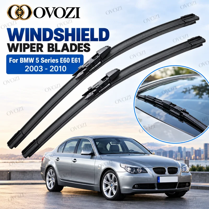 For BMW 5 Series E60 E61 2003-2010 Front Windshield Wiper Blades 2pcs Windscreen Window Accessories 2004 2005 2007 2008 2009