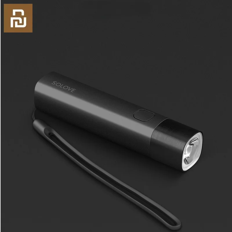 

Solove X3 USB Перезаряжаемый яркий фонарик для повседневного использования 3000 мАч Внешний аккумулятор, мини-фонарь для велосипеда, 3 цвета