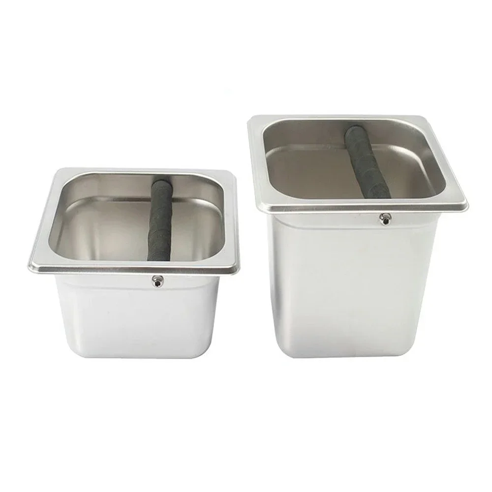 S / L Size Stainless Steel Espresso Coffee Knock Box Container Coffee Grounds Container Coffee Bucket for Barista Free Shipping