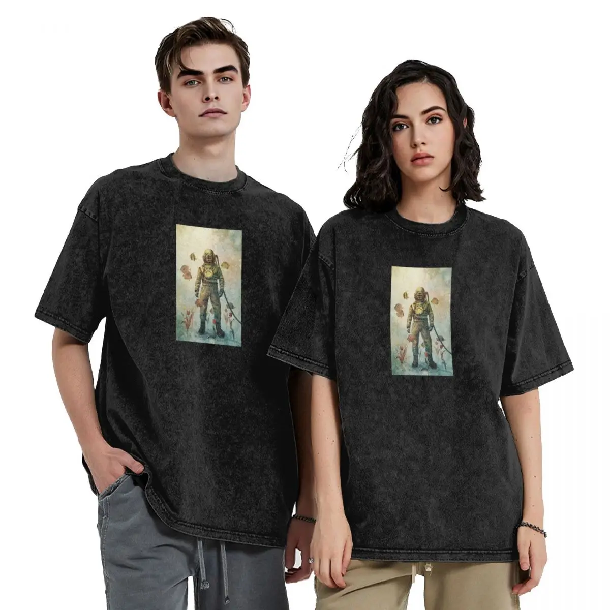 

Deep Sea Garden T-Shirt anime t shirts summer shirt hippie clothes sweat shirts, men