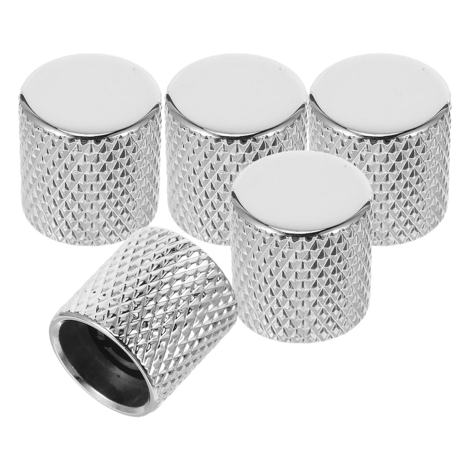 

5Pcs Metal Guitar Knobs Precision Control for Volume Tone Easy Installation for DIY Enthusiasts Knob Cap Potentiometer Knob