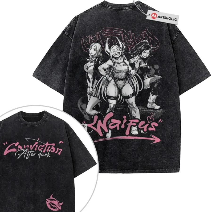 Japan Anime Bleach Theme Peripherals Graphic Print T-shirt Men Women Retro Washed Streetwear Harajuku Loose Casual Oversized Top