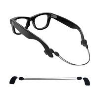 HIBloks for Ray-Ban Meta Wayfarer RW40006/4008 Skyler Headliner Smart Glasses Non-slip Adjustable lanyard Glasses Accessories
