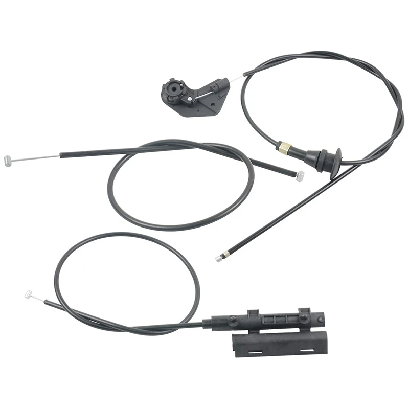 3PCS เครื่องยนต์ Bowden Cable Hood Release สำหรับ-BMW E39 525I 530I 51238176595 51238190754 51238176596