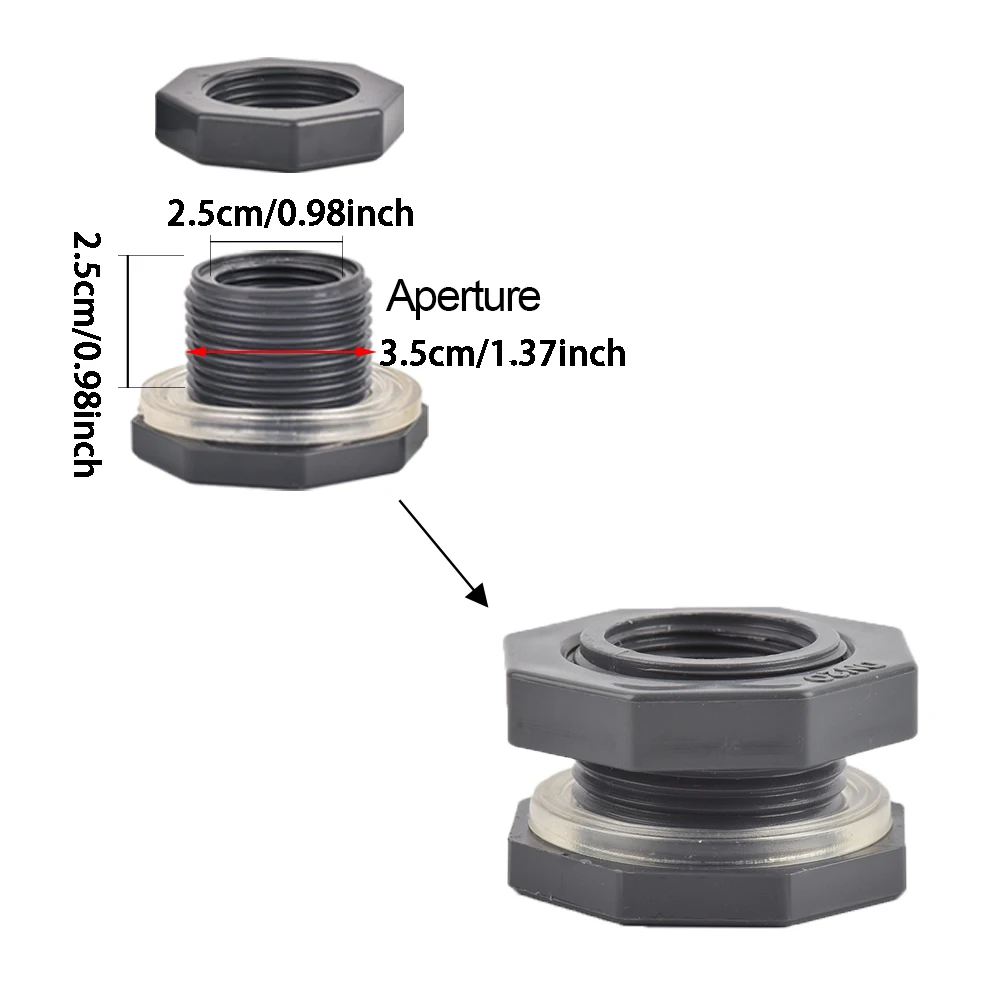 PVC Rain Barrel Diverter Kit, 3/4 Inch Rain Barrel Valve, Barbed Fittings Connectors Tee Elbow Water Pipe Fittings