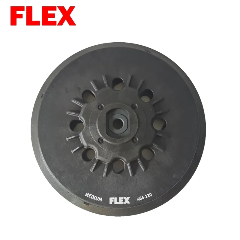 FLEX-bandeja de amoladora en seco eléctrica, máquina de papel de lija de 6 ", 150mm, Base de ventosa redonda, mosquetón, accesorios de bandeja de lijado