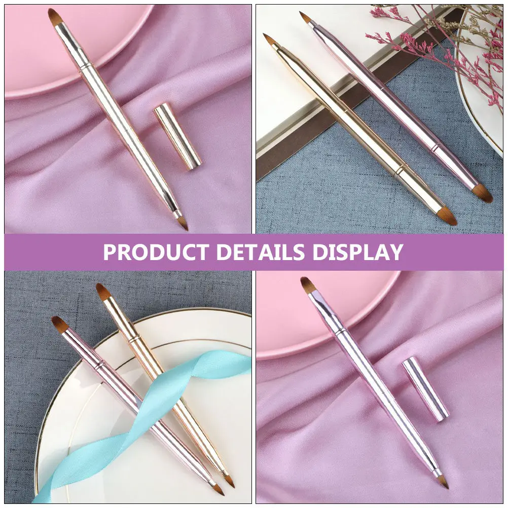 2 stuks lippenborstel make-up tool kleine borstel voor het aanbrengen van lipcrème balsem glansapplicator voor vloeibare cosmetica make-upbenodigdheden