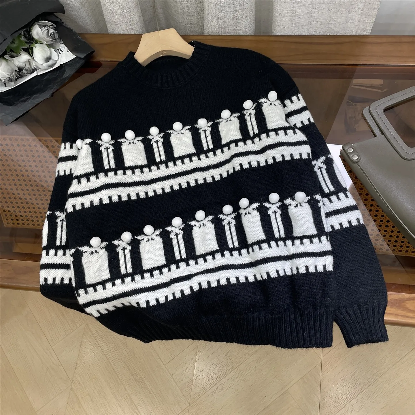 

Прямой свитер для похудения све, длинный круглый женский свитер Ne K4 Sweet Sle, осенне-зимний модный повседневный вязаный топ