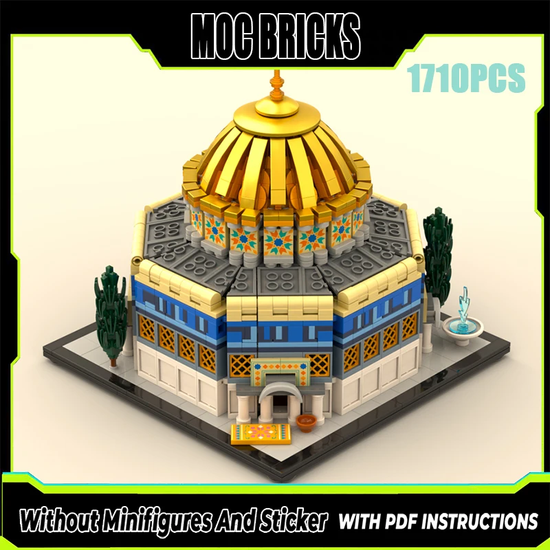 

Изысканный новый продукт: конструктор MOC, средневековая архитектурная модель, восьмиугольный храм, технологичный модульный набор для детей, DIY-набор.