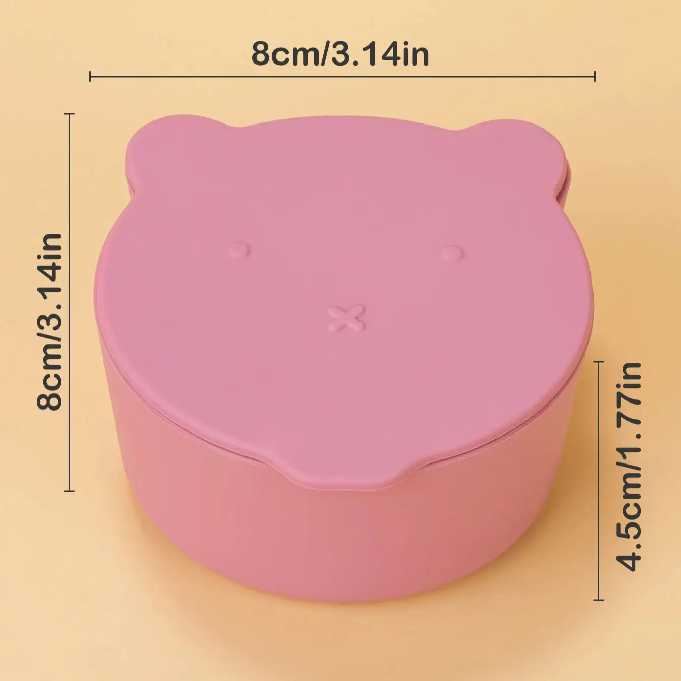 Baby Cartoon Silicone Shape Snack Cup Toddle Portable Food Storage Box Portable Snacks Container BPA Free Soft Lid Baby Stuf