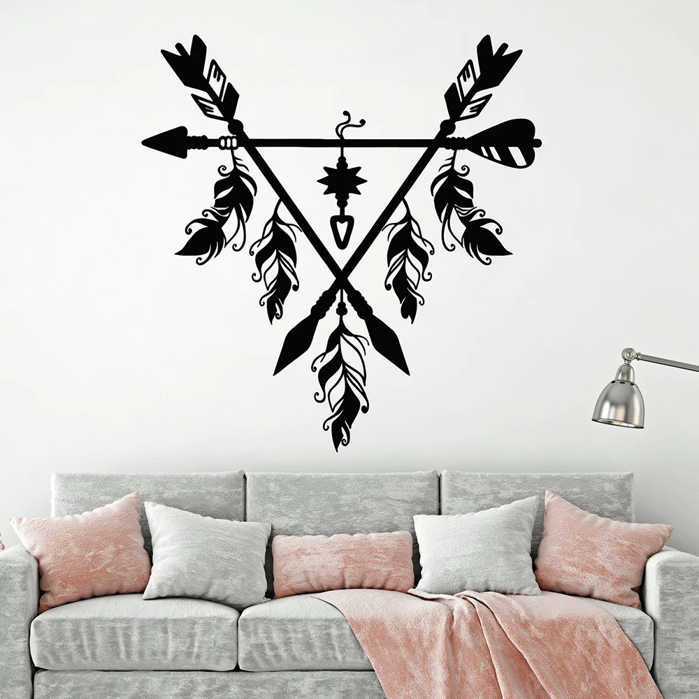 1PC Cute Arrow Family Wall Stickers Mural Art Home Decor Study Room Wall Stickers Waterproof Wallpaper