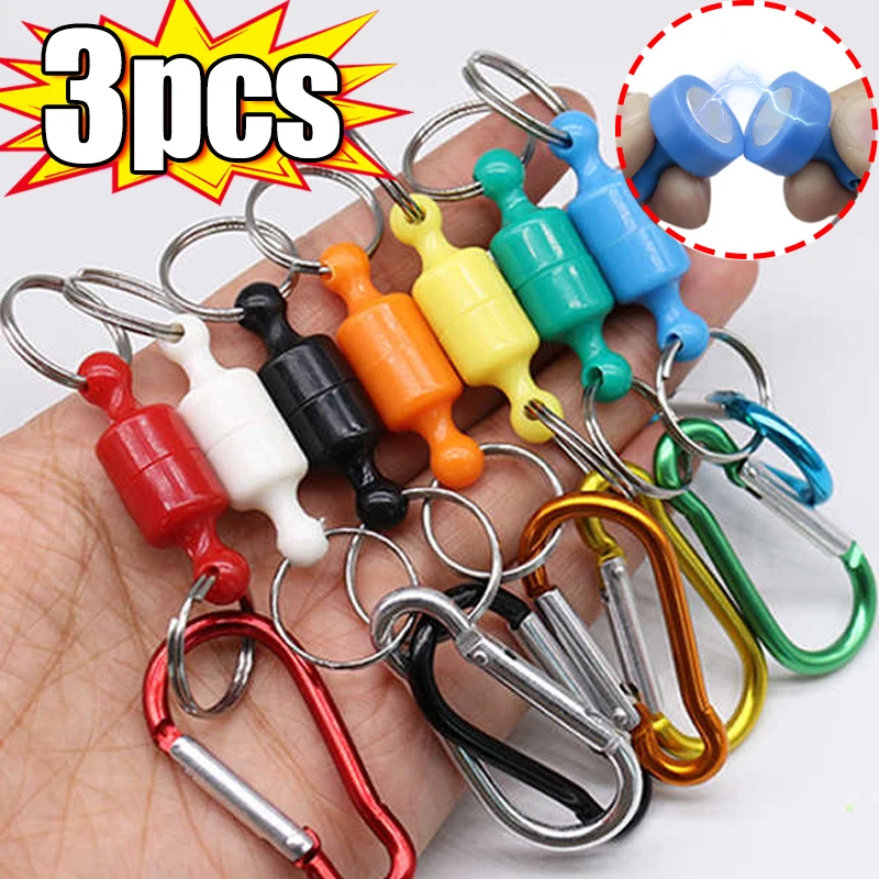 

1-3 шт., подвесная пряжка для рыбалки, магнитная пряжка, быстро подвесная пряжка, беспроводная потерянная веревка, металлическая сильная магнитная сила, альпинизм