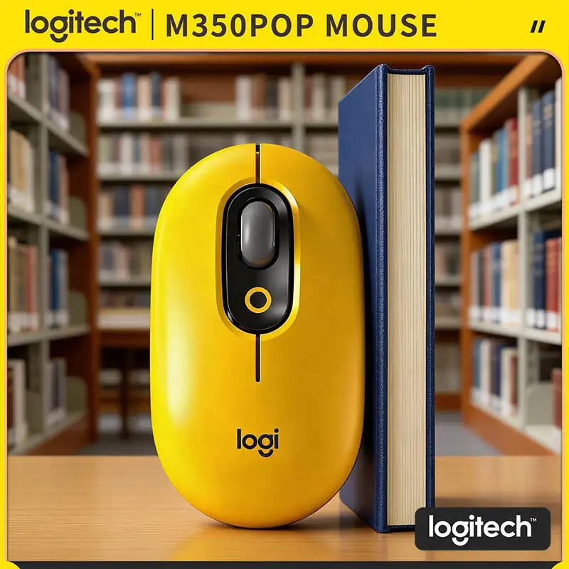 

Logitech M350 POP Pebble Mouse 77 г, легкая, с автоматическим режимом сна, с длинной батареей, тихий прокрутка для путешествий, офиса, дома, ежедневного использования
