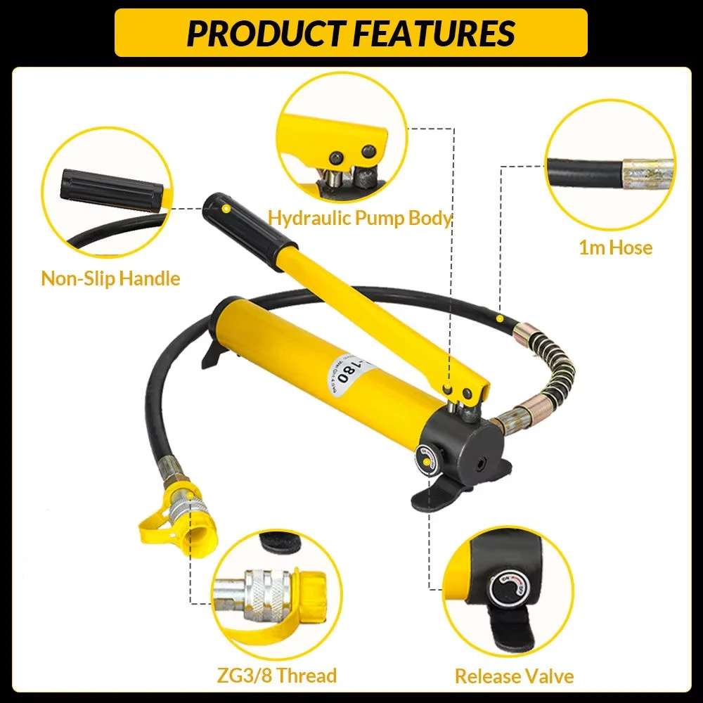 High Pressure Portable Manual Cylinder for CP-180 Enerpac Pump Hydraulic Hand Pump for Jack