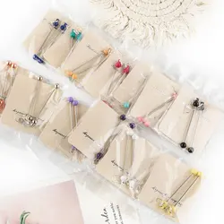 20~100Pairs Beadable Earrings Handmade Beaded Dangle Earring Ear Pendant Charm Women Jewelry Accessory DIY Ear Pendant Crafts