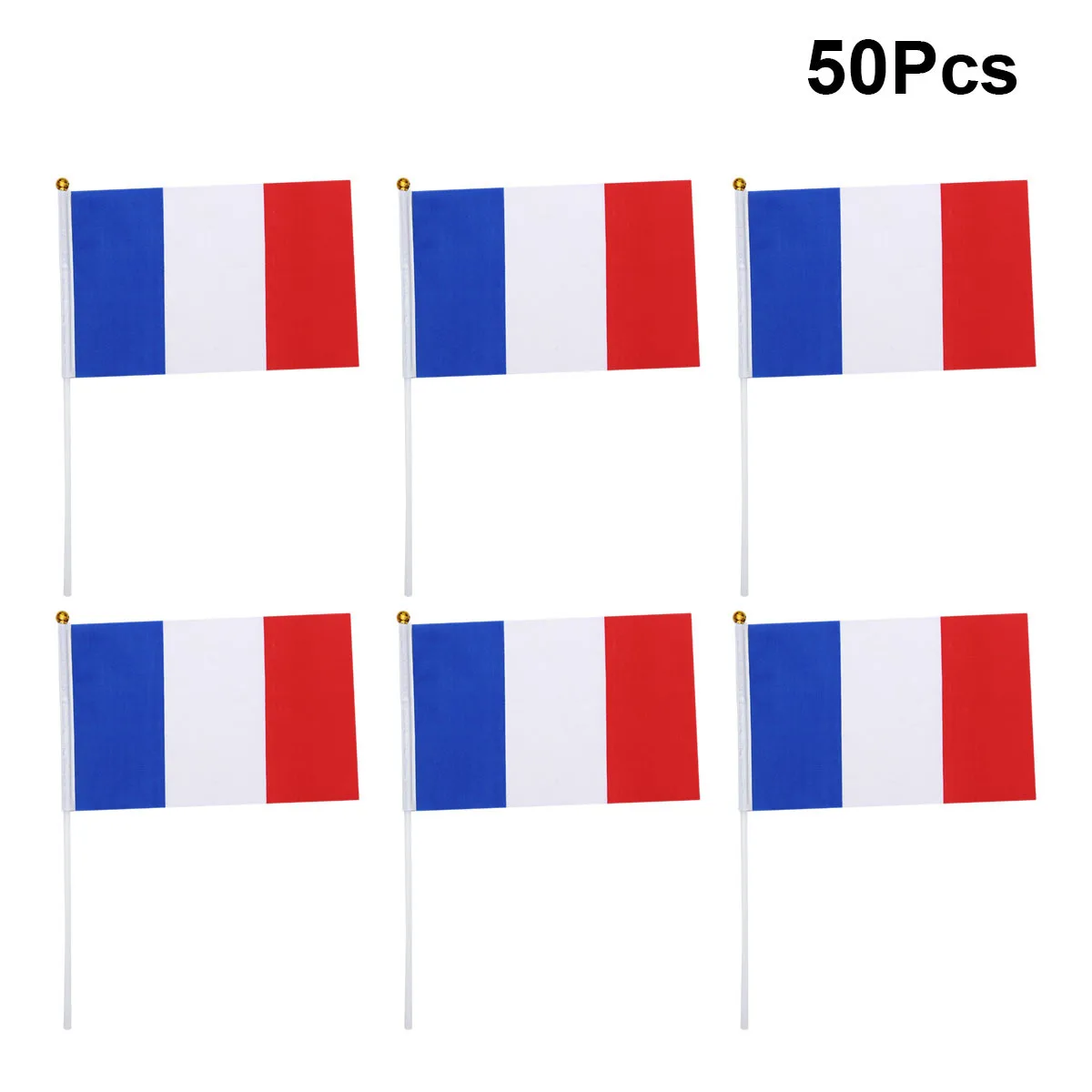 50 قطعة من أعلام الدولة على عصا ديكورات الأحداث العالمية صنعة بديعة لمسة ناعمة مثالية للمعرضات