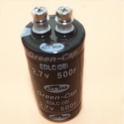 Supercondensador de gran capacidad, accesorios de rectificador automático, 2,7 V, 500F, 35x60MM, 2P, 16V83F, 500F, 2,7 V