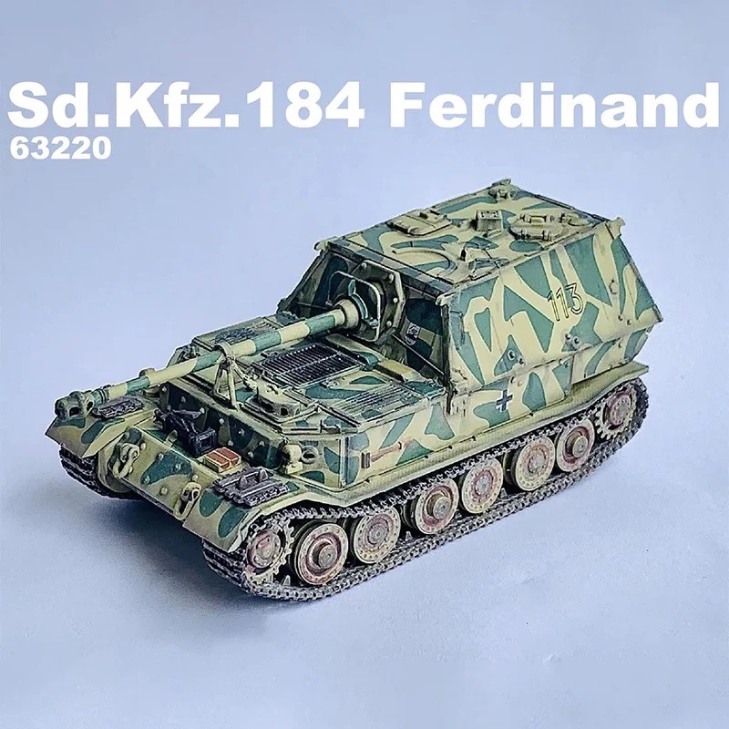 63220 1/72 Scale German Sd.Kfz.184 Ferdinand Anti-tank Destroyer Simulation Tracked Tank Model Display Collectible Souvenir