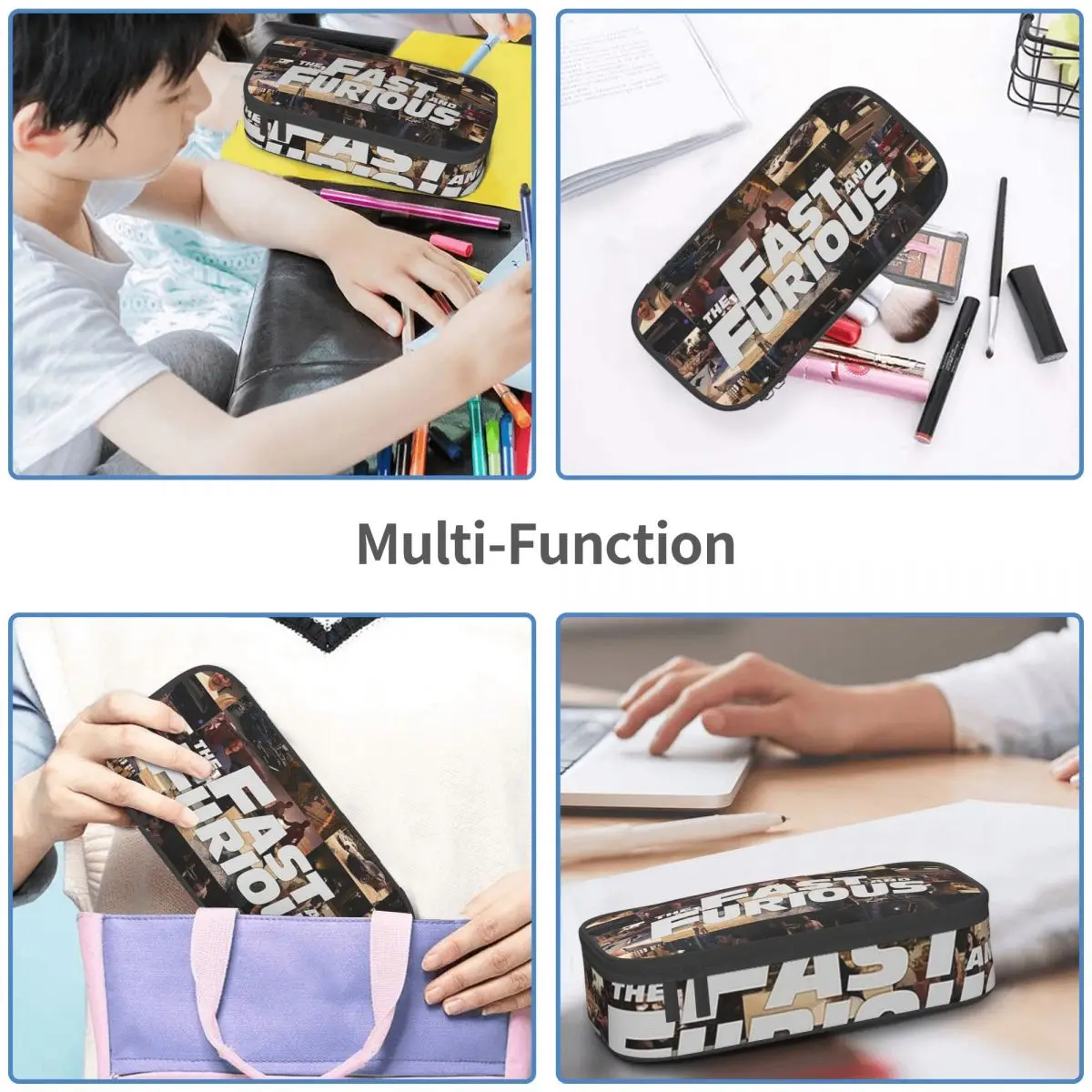 Fast And Furious - Legends - Tribute Pencil Cases Large Capacity Pen Bags Pen Box Pencil Pouch For Boys Girls Students School