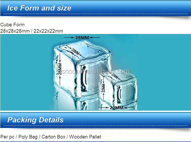 CE، EMC،، آلة صنع مكعبات الثلج للمياه المعبأة في زجاجات RoHS #3