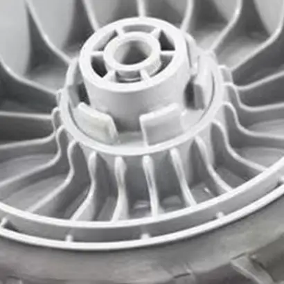 3308141 Front Caster Wheel - 8 Inch PVC Wheel with Standard Bore Size for Direct Installation on Common Mower Frames