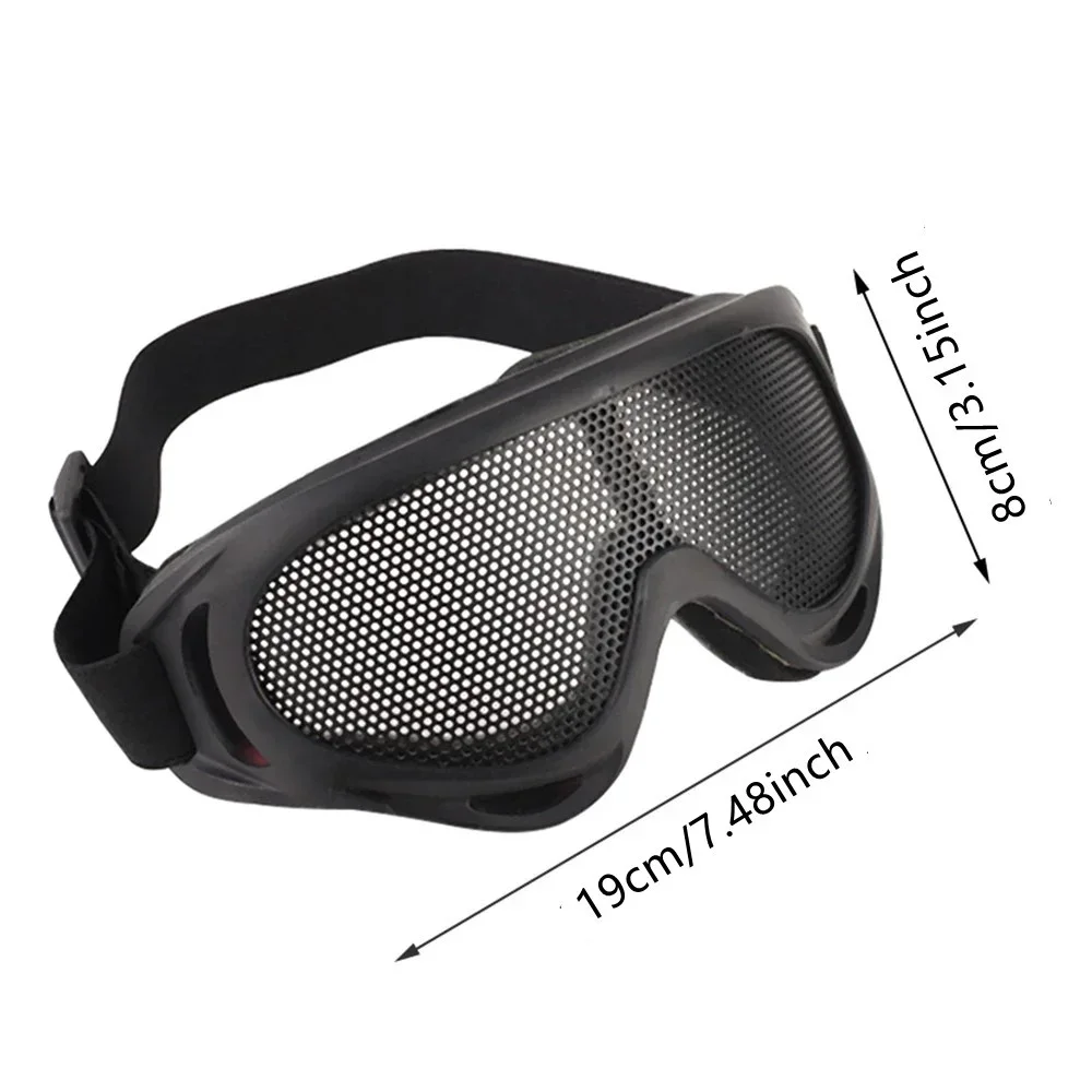 Tactical Hunting Airsoft Shooting Shockproof Goggles Outdoor Sports Metal Mesh Goggles