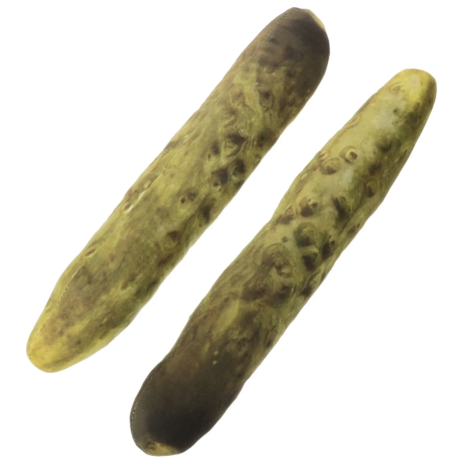 

2Pcs Cute Food Themed Pillow 17x3 Soft Pickled Cucumber Shape Cushion for Couch Bedroom Relaxation Decor Fun Stuffed Comfort