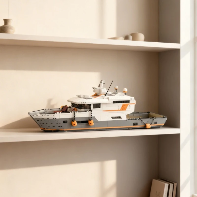 1686pcs MOC Expedition Yacht Boat Model Building Blocks Construction Christmas Gifts Toy Creative DIY Idea Assemble Brick Toys