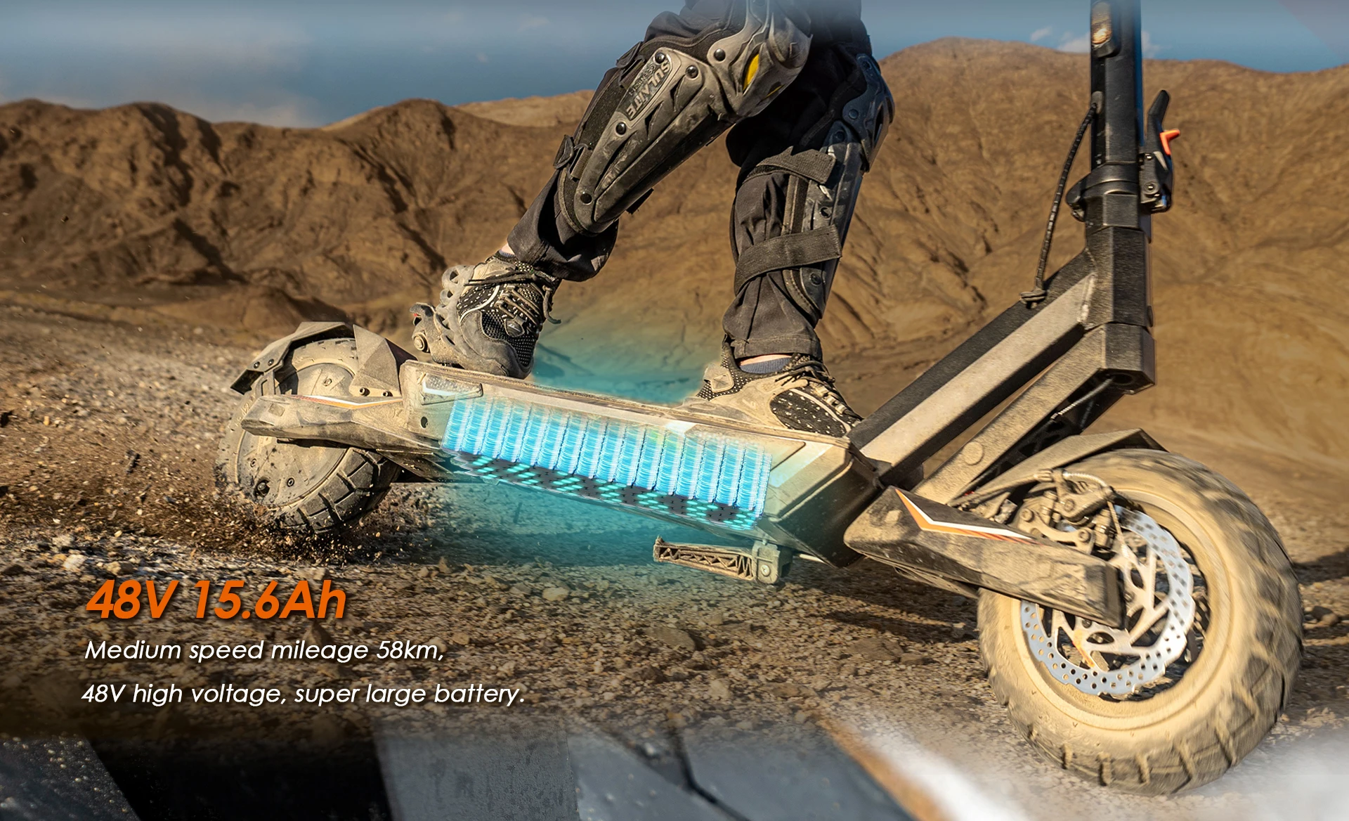 Kukirin T3 All-Terrain Foldable Electric Scooters 45 KM/H Speed 800W Motor 58KM Range 48V15.6Ah Battery 10 " Tires E-Scooter