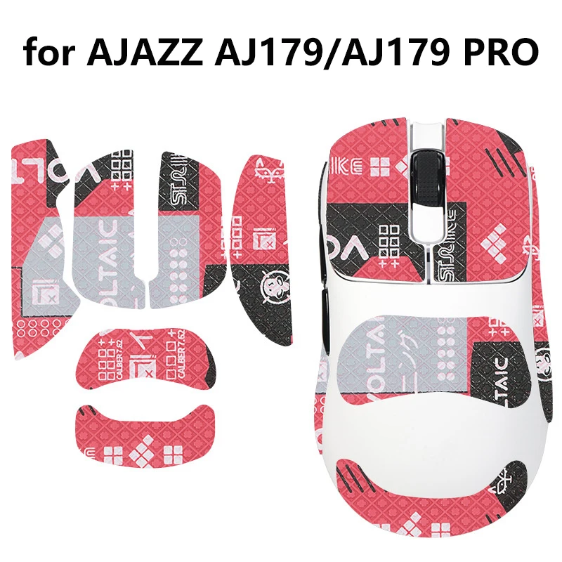 Anti-Slip Mouse Grip Tape stiker Skate untuk AJAZZ AJ179/AJ179 Pro Mouse Gaming untuk e-sport komputer Gamer Non Slip mengisap keringat