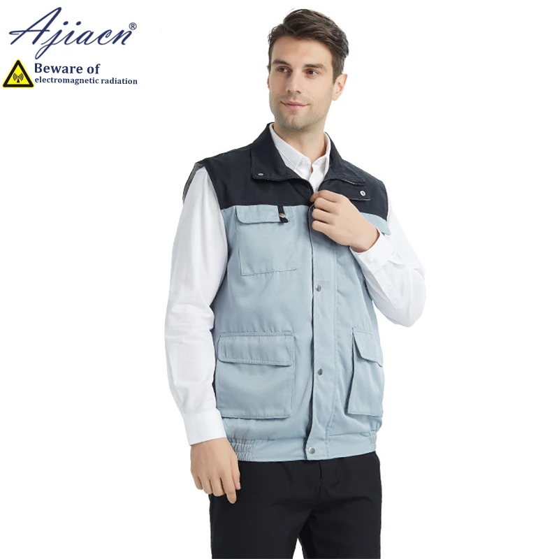 Genuine anti-radiation vest Power station, communication equipment maintenance Electromagnetic radiation shielding work clothes