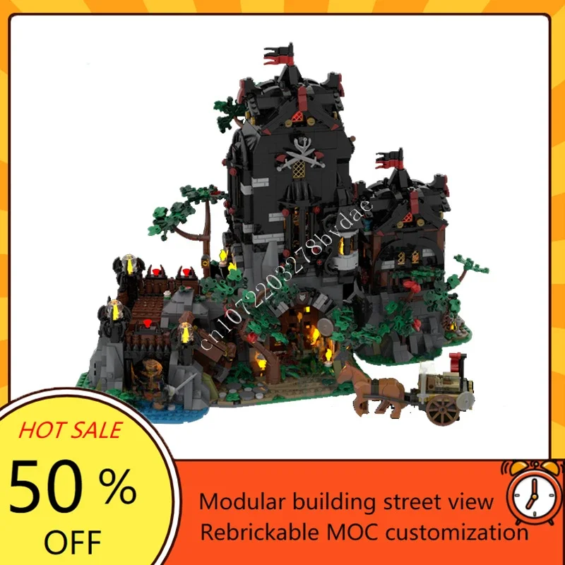 

3123 шт. MOC средневековый замок, модель-головоломка на заказ, модель волка, модель Дена, технический набор для сборки «сделай сам», игрушка для праздника, Рождественский подарок