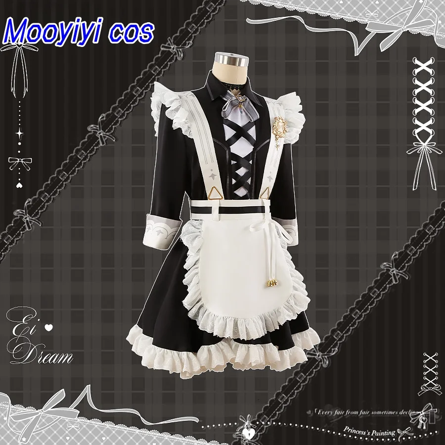 لعبة نو: أزياء كرنفال إيدن التأثيرية للهالوين وعيد الميلاد لعب الأدوار الهزلية الجديدة 2025 زي الخادمة حديثًا زي الخادمة