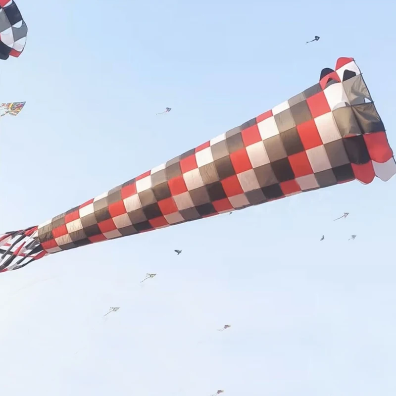 9 كجم 8 متر الغزل Windsock خط الغسيل للبالغين جودة عالية Ripstop النايلون لينة نفخ عرض طائرة ورقية قلادة مع حقيبة