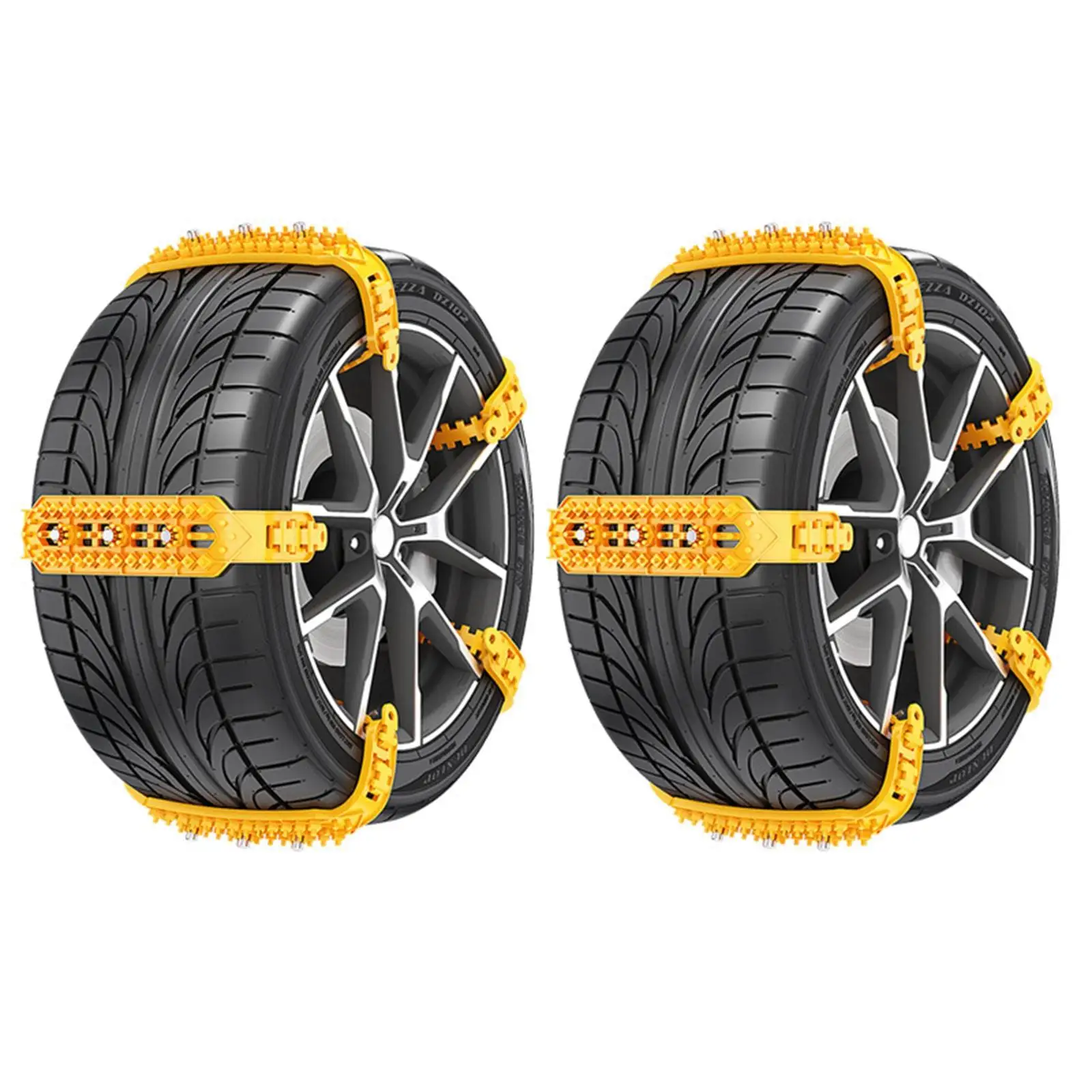 10 Pieces Universal Tire Chains for Car Anti Slip for Pickup SUV Winter