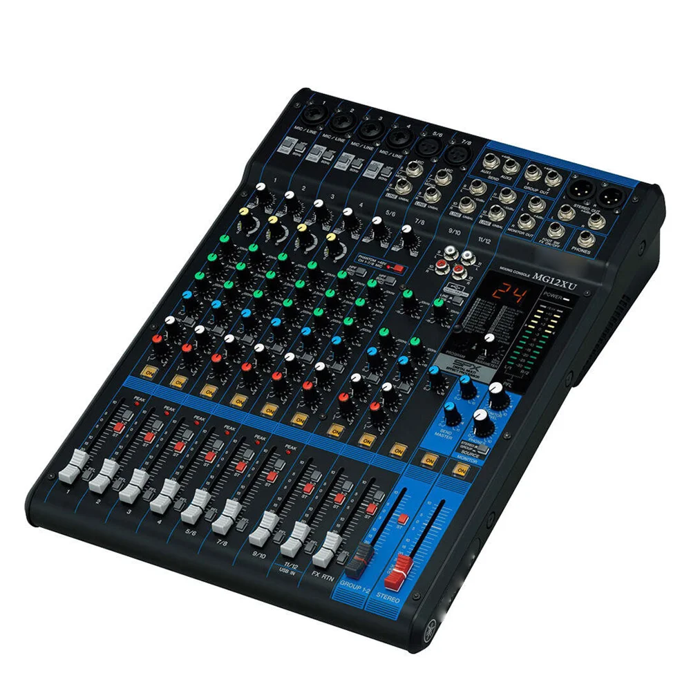 MG12XU 12 channel Mixer with USB and digital Effects dynamics sounding control 3 band EQ