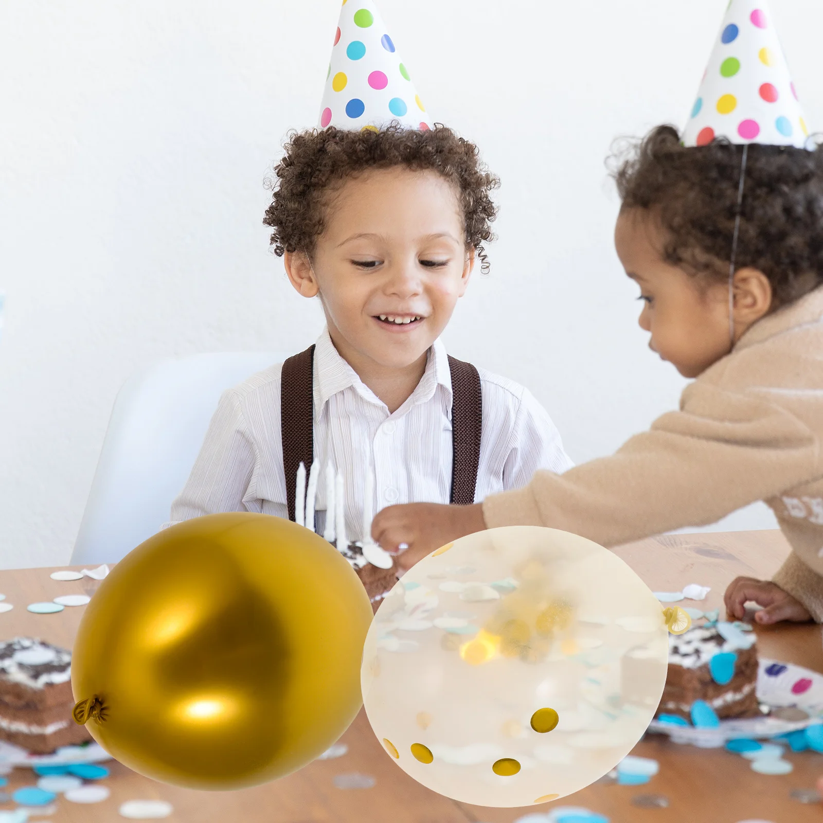 

White Gold Navy Blue Balloon Chain Set Uniform Color DIY Party Decorations Confetti Latex Balloons Wedding Birthday Supplies