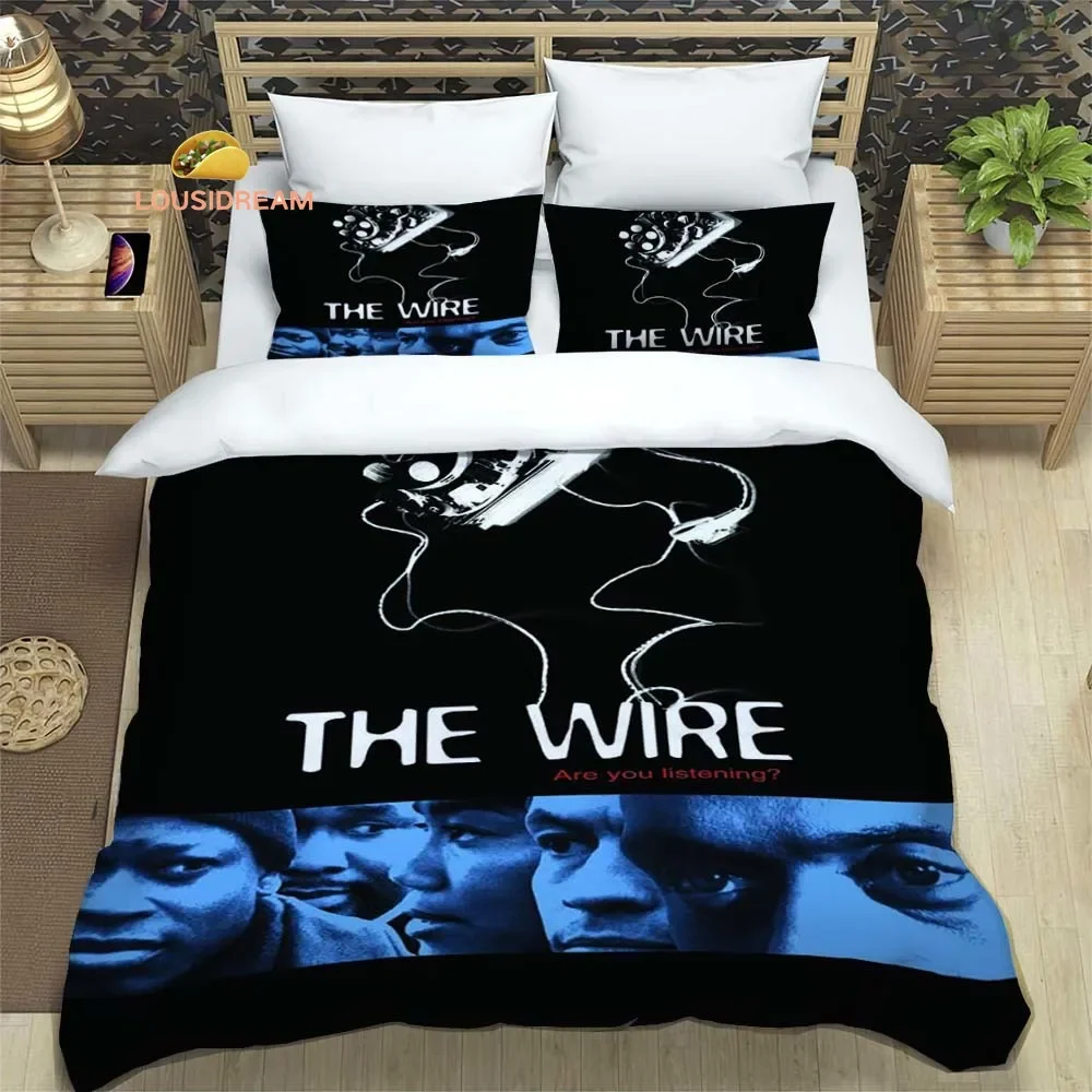 Crime TV Series The Wire Sheets Quilt Covers Bedding Dormitory Sheets Three-piece Bedding Set Three-piece Soft Warm Bedding Set