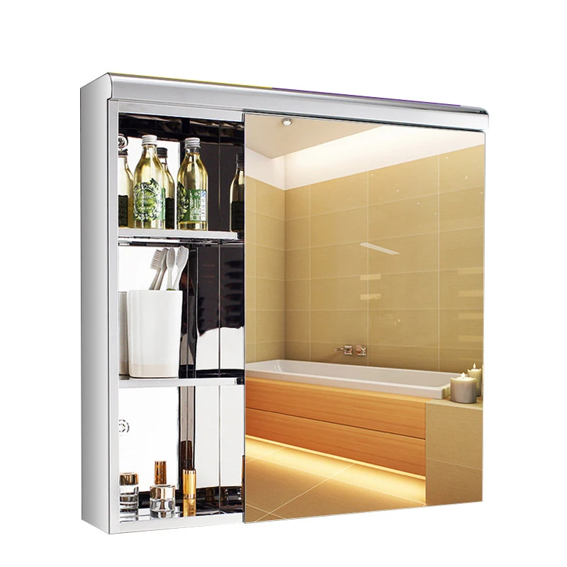

0528Manufacturers wall-mounted stainless steel bathroom cabinet modern bathroom vanity cabinet bathroom bathroom m