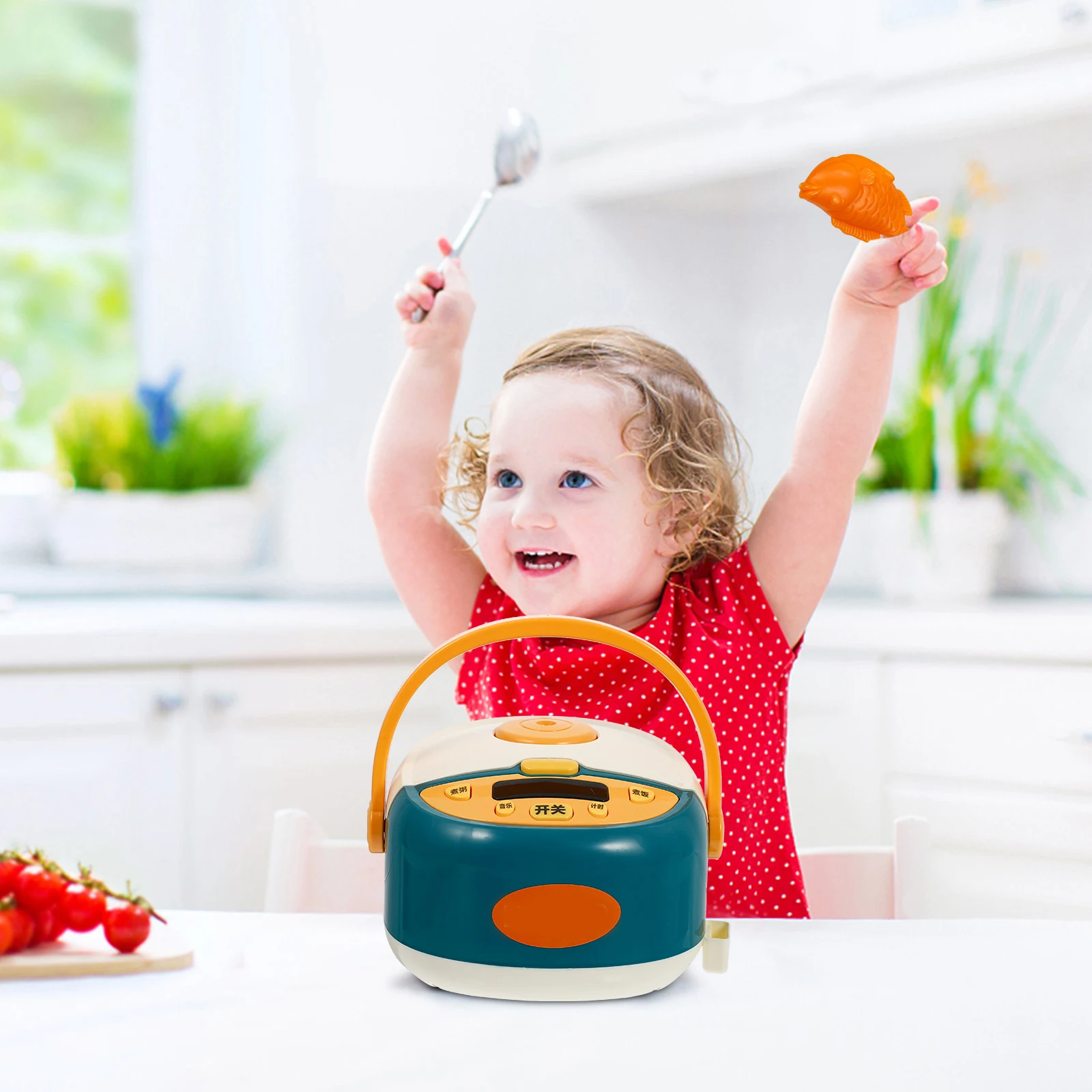 

Sink Playing The Kitchen Rice Cooker Set Child Kids Toys Games Electronic Components Education Plaything
