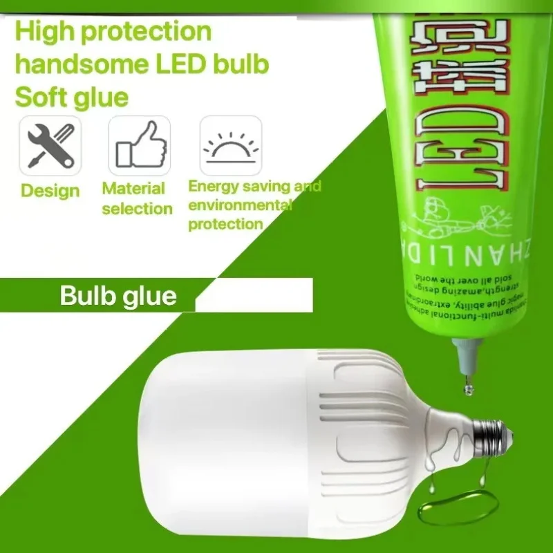 LED Bulb Super Glue 110ML Clear Contact Epoxy Resin Liquid For Lamp Light Aluminum Substrate Metal PVC Plastic Fiber Adhesive