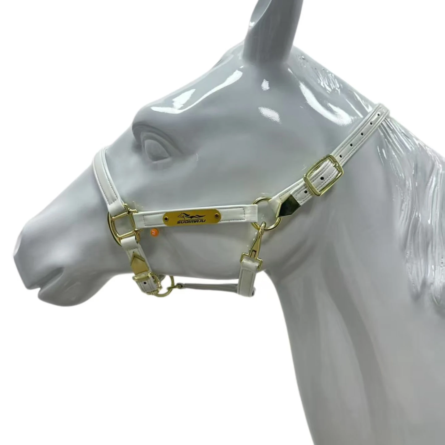 Leather bridle bright anti-freezing Malone bridle wear-resistant adjustable microfiber bridle harness supplies