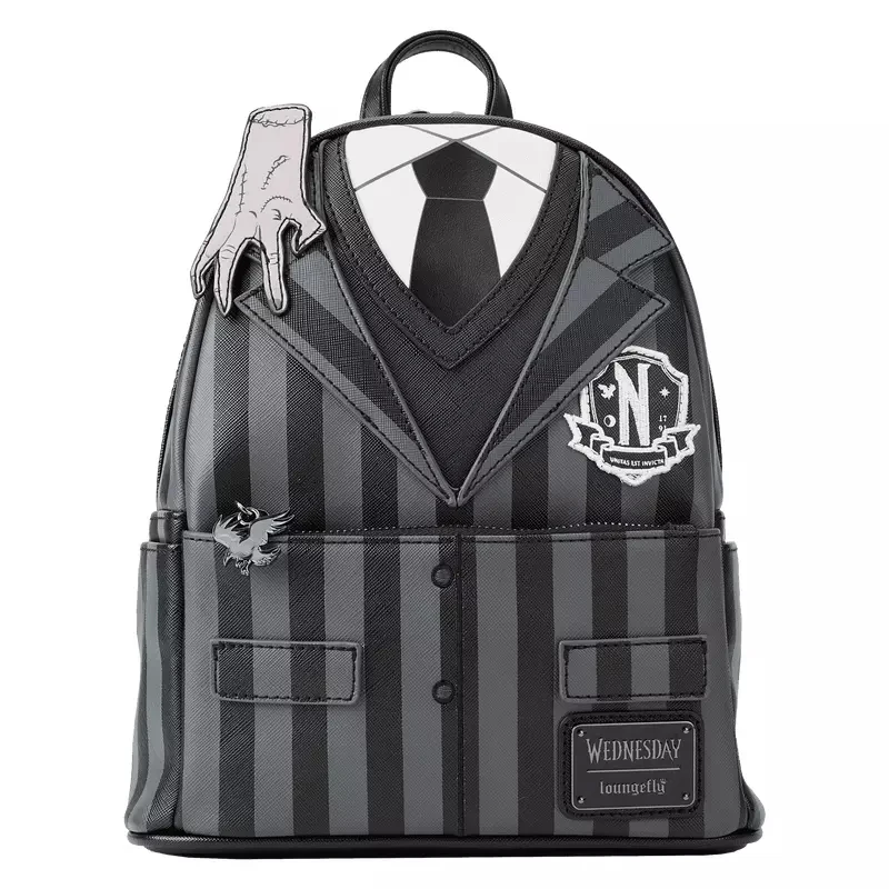 The Addams Family Wednesday Addams Loungefly Exclusive Mini Backpack Boys And Girlfriend Birthday Surprise Gift