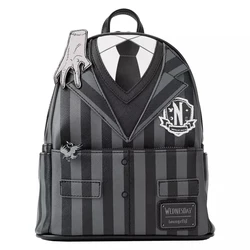 The addams Family wednaddams Loungefly tas ransel MINI พิเศษสำหรับเด็กชายและแฟนของขวัญวันเกิดเซอร์ไพรส์