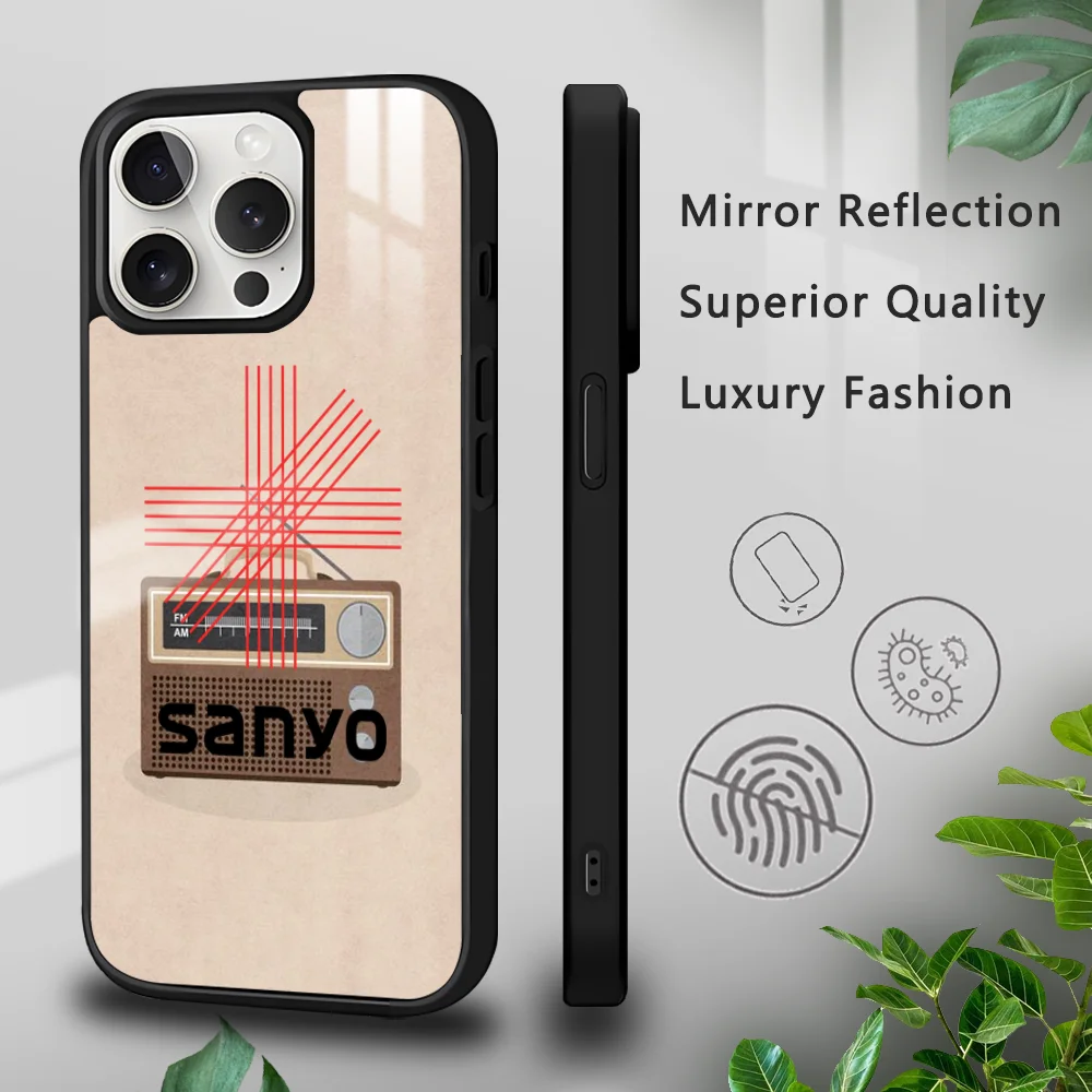 

S-SANYOES Vintage Radio Phone Case For iPhone 16 15 14 13 12 11 Pro Xs Max Mini Plus Celulares Hard Funda